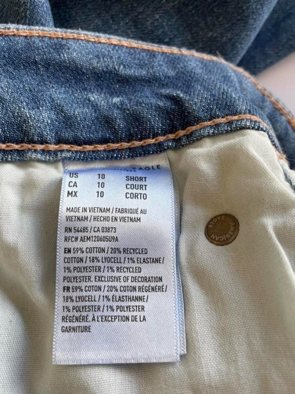 American Eagle Dreamy Drape Baggy Wide-Leg Jeans – NWT – Size 10 Short (30W) - Picture 5 of 7
